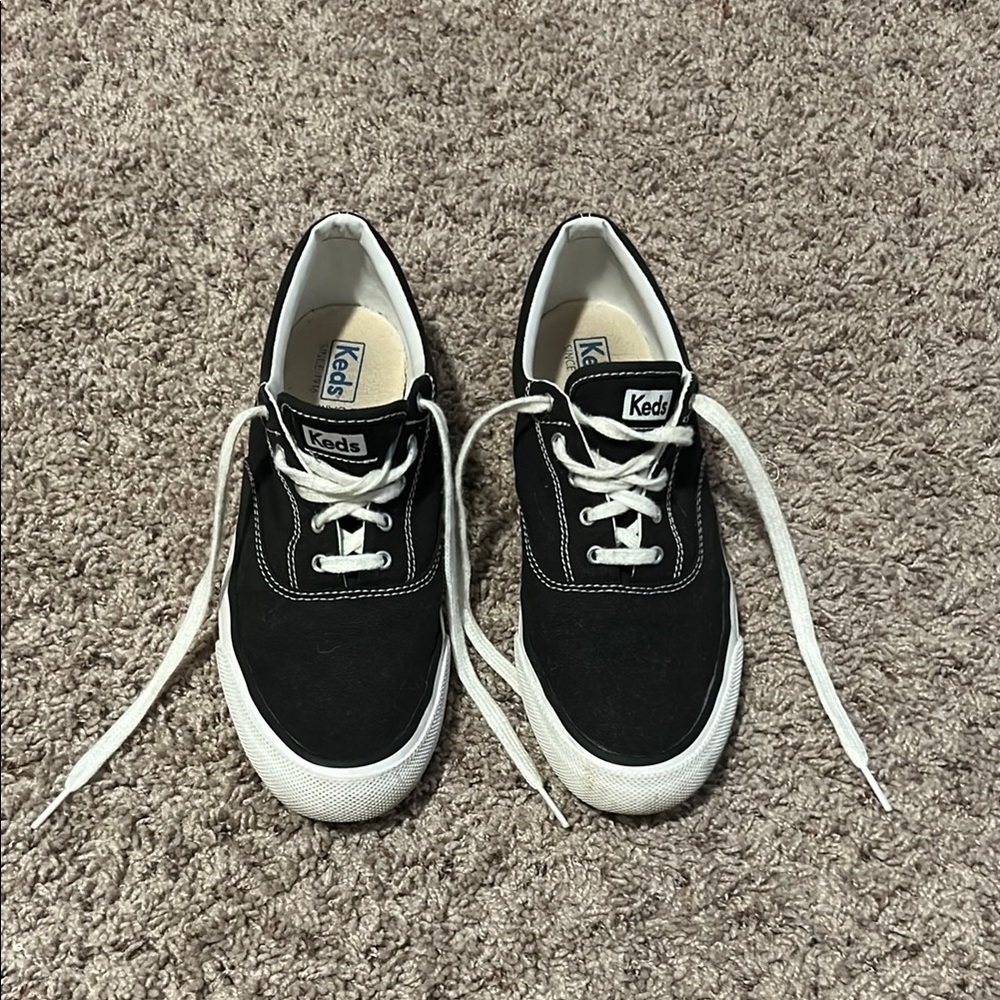Keds Classic Black Canvas Sneakers